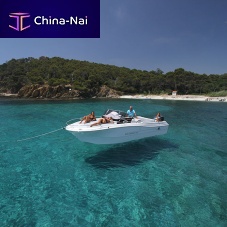 Outboard walkaround 750 Sun9-person max.with cabinsundeck