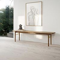 Scandinavian design bench #833solid woodoiled woodnatural oak