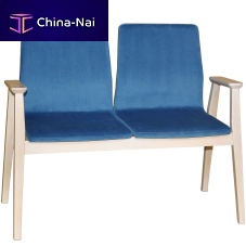 Contemporary bench SENIOR S2beechwith backrestwith armrests