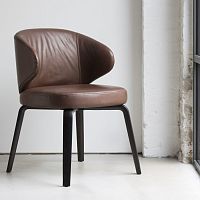 Contemporary chair MUDIindoorfabricleather