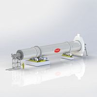 Rotary drum dryer conductioncontinuousfor the food industry