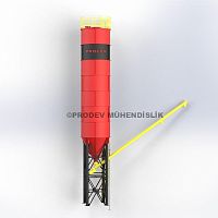 Bolted silo cementconstruction
