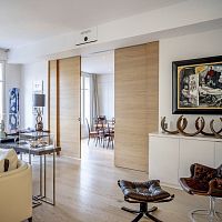 Sliding door interiorsolid woodaluminum