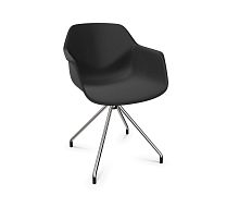 Contemporary chair FOURME®11indoorbio-compositechrome steel base