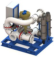 Ballast water treatment for shipswith filterwith UV sterilizer