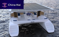 Catamaran express cruiser ELIGHT 40inboardsolar poweredtwin-engine