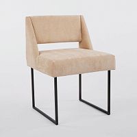 Contemporary dining chair CUBISTindoorfabricmetal base
