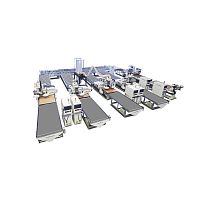 Wood product production line automaticfor the wood industry