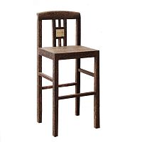 Contemporary bar chair FCR HP BARindoorteakwooden base