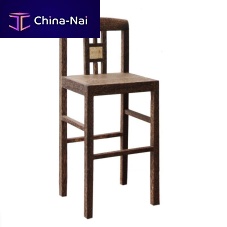 Contemporary bar chair FCR HP BARindoorteakwooden base