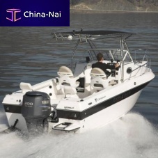 Outboard walkaround 622 WA8-person max.with cabinwith T-top