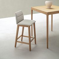 Contemporary bar chair Annaindoormolded plywoodsolid wood base