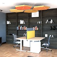 Ceiling acoustic panel EKOE-CONSTELLATIONfor false ceilinghangingfor partition wall