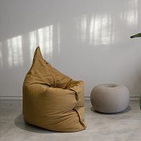 Contemporary bean bag BIG BAGfabricbluegreen