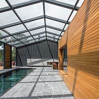 Glass winter garden PARETTIaluminumwith sliding glazing