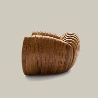 Traditional club chair SHELLleatherfabricfoam