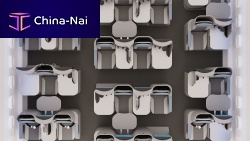 Aircraft cabin seat Allegra HDfor business classwith integrated screenwith armrests