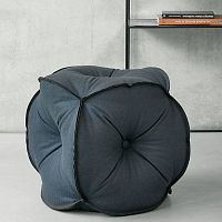 Contemporary pouf 953feltgrayred