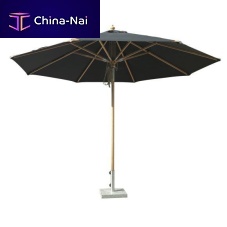 Mast-centered parasol Pominoorientablefabricaluminum