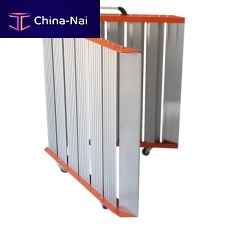 Transportable wheelchair ramp foldable