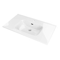 Ceramic countertop VOLTERRAwhitehigh-glosssquare edge