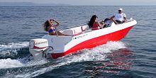 Outboard center console boat 480 SD side consolesportsundeck
