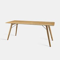 Contemporary table HOLZERoaksolid woodwalnut