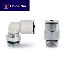 Hydraulic fitting 7000 FLUIDICS push-inelbowtechnopolymer