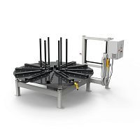 Hose rewinder-winder INDUSTRIAL DECOILERcable drumsemi-automaticmotorized