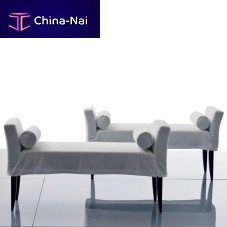High upholstered bench VERSAILLEScontemporaryfabricbeech