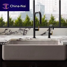 Countertop mixer tap Components®metalkitchen1-hole