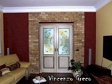 Metal window KANDINSKYfixedstained glass