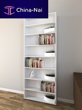 Interior door FLUSH-TO-WALL BOOKCASEwoodenslidingcontemporary