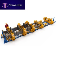 Semitrailer chassis assembly bench modularmultipurpose