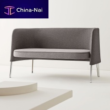 Contemporary sofa AGORfabricleathergray