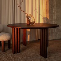 Contemporary dining table Flockashash baseround