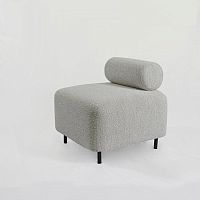 Design fireside chair BOVARI - LELIVREfabricvelvetwooden
