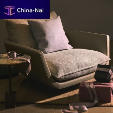 Contemporary armchair Rua Ipanemafabricleatherfeather