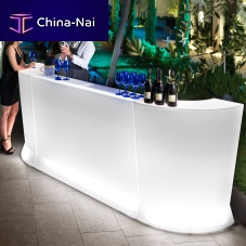 Bar counter MARVYpolyethylenecurvedilluminated