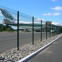 Wire mesh fence WELDEDfor public spacessteel