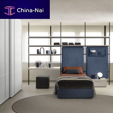 White children's bedroom furniture set SM2104bluemetalfabric