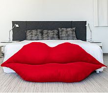 Original design sofa LIPSvelvetred