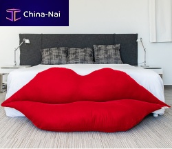 Original design sofa LIPSvelvetred