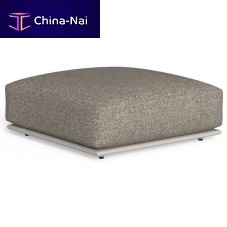 Contemporary ottoman TRESS aluminumsquareoutdoor