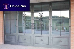 Swing French door 2wrought irondouble-glazed