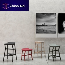 Contemporary bar stool NHINObeechbeech base4-legged