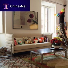 Contemporary sofa Alcove fabricgraybeige