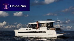 Inboard express cruiser 1200twin-enginewith enclosed cockpitwith cabin