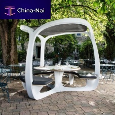 Original design table and bench set PERGOLHAthermofusedgardenoutdoor