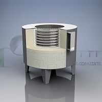 Pit furnace spiralheat treatmentdrying
